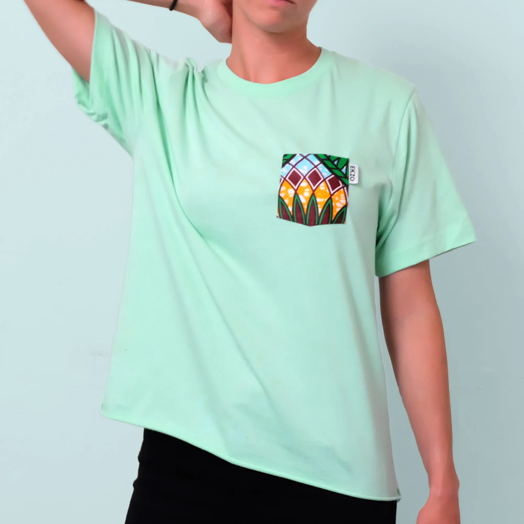 ANKARA Crop Tee Mint