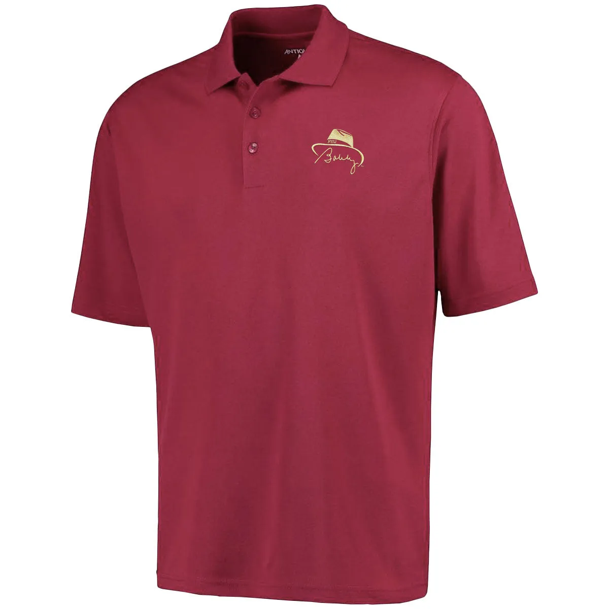 Antigua Men's Bowden Hat Design Performance Polo - Garnet