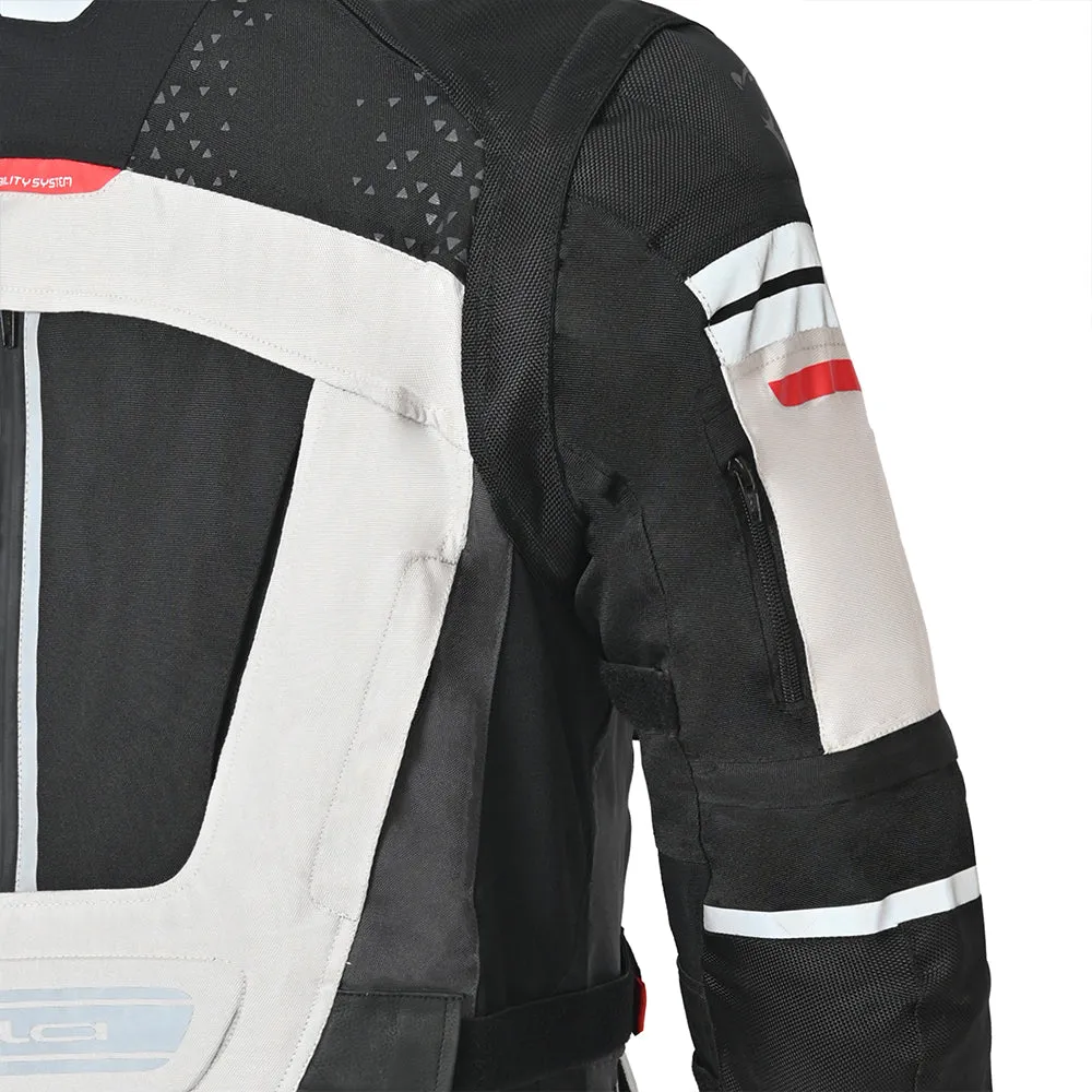 ICE GRAY BLACK Mens Winter Jacket: BELA Crossroad Extreme Water-Resistant