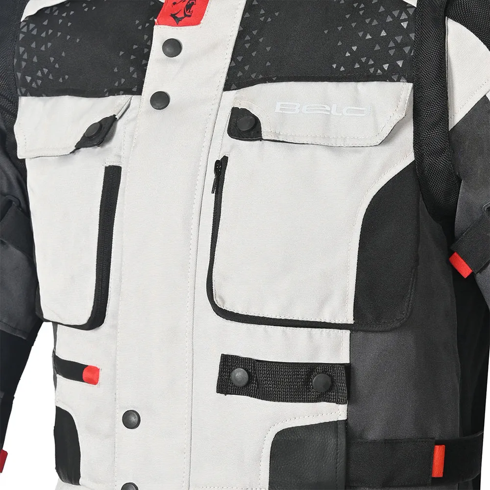 ICE GRAY BLACK Mens Winter Jacket: BELA Crossroad Extreme Water-Resistant