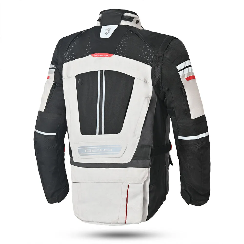 ICE GRAY BLACK Mens Winter Jacket: BELA Crossroad Extreme Water-Resistant