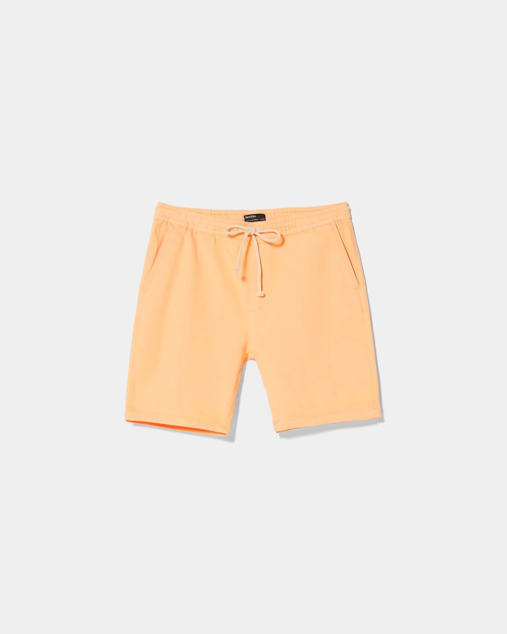 Bershka Soft jogging Bermuda shorts Orange