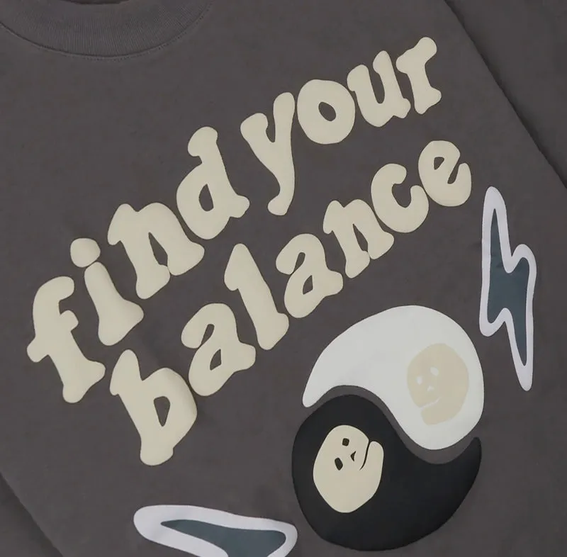 BROKEN PLANET 'FIND YOUR BALANCE' ASH GREY T-SHIRT