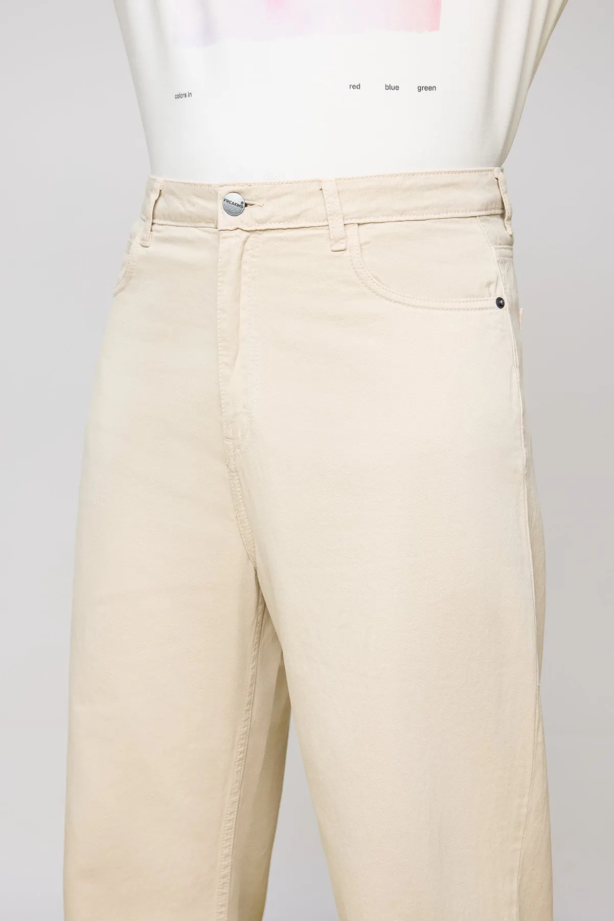 Classic Cream Mens Straight Fit Jeans optimized for e-commerce with additional modifiers could be:

Mens Classic Cream-Colored Straight Fit Premium Denim Jeans