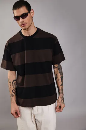 Coco Stripes Heavyweight Oversized T-shirt