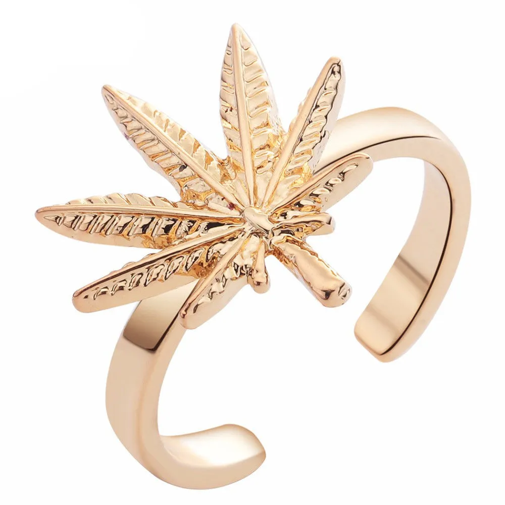 Dank Master Adjustable Weed Leaf Ring