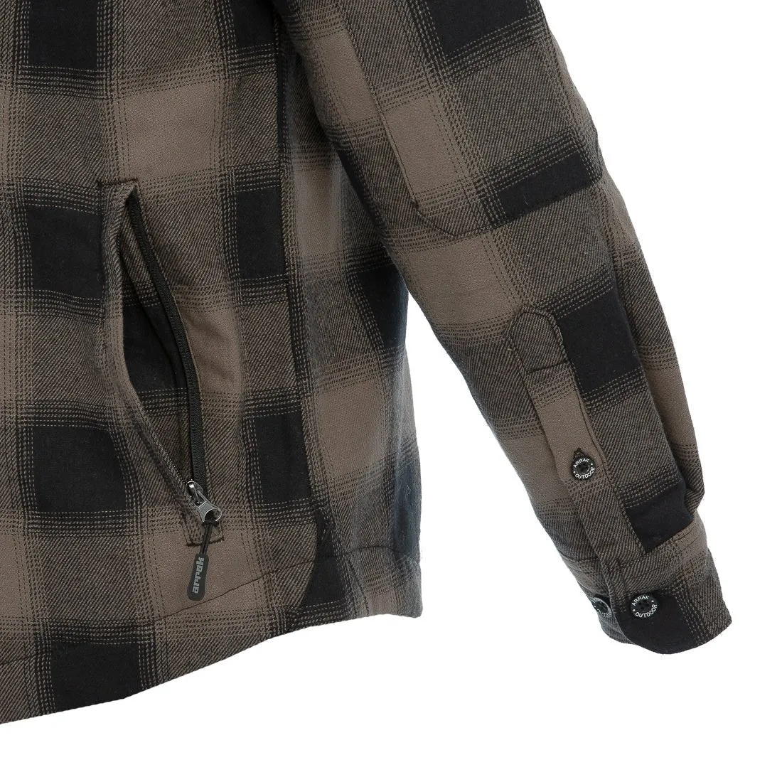 Flannel Insulated Long Sleeve Men (Brown)