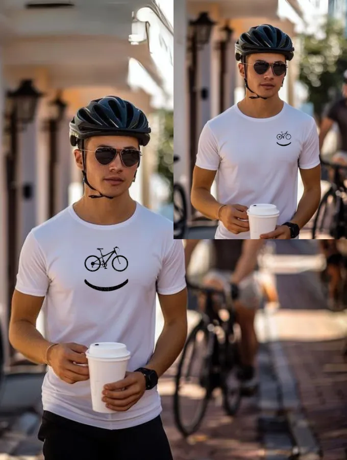 GEAR HEAD TEE - CYCLE SERIES - WHITE