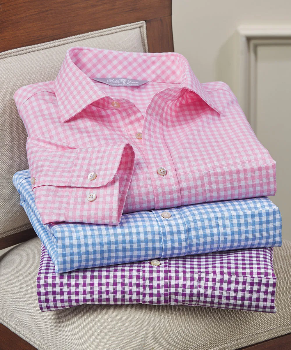 Heritage Italian-Made 100% Royal Oxford Cotton Gingham Sport Shirt