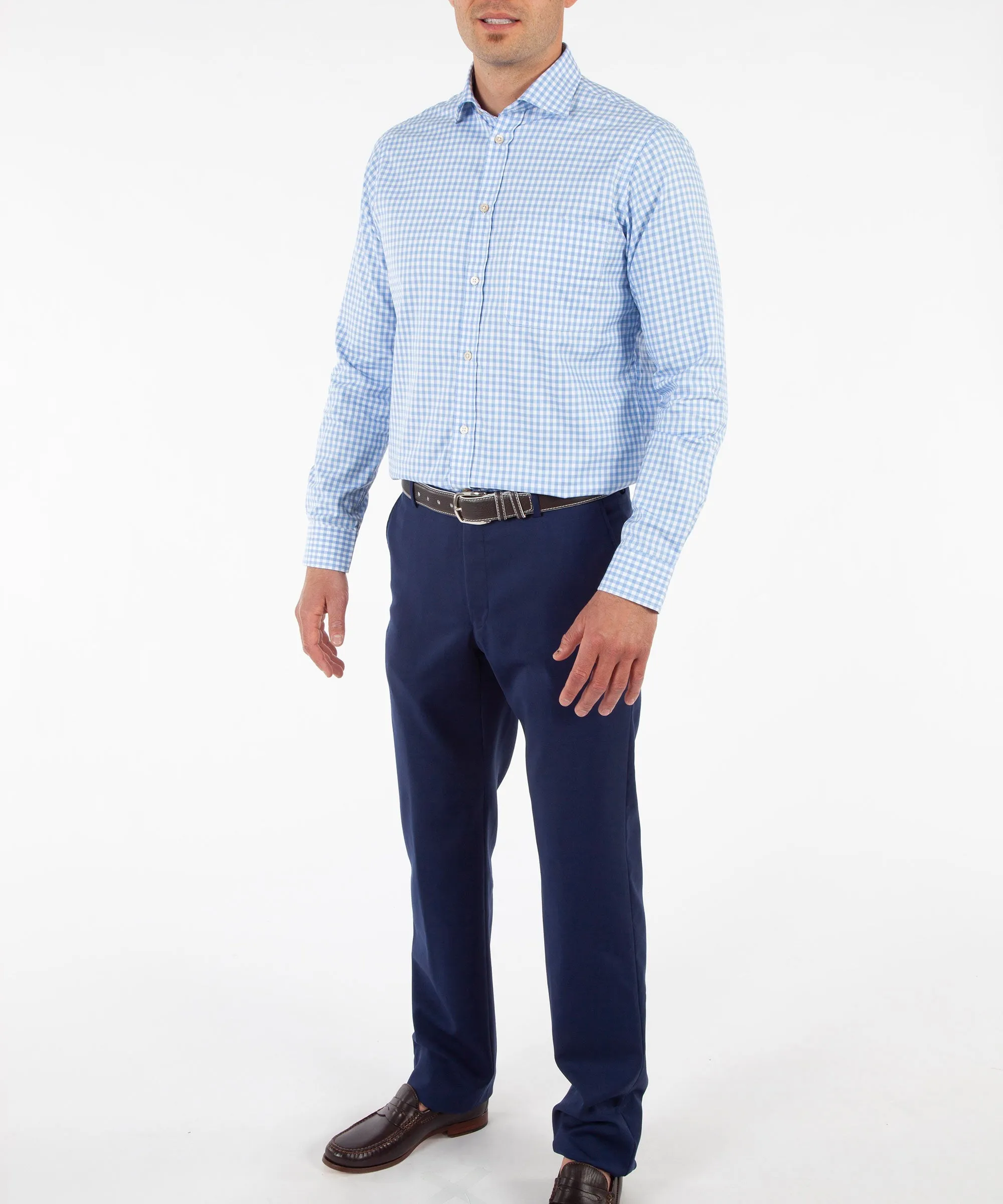 Heritage Italian-Made 100% Royal Oxford Cotton Gingham Sport Shirt