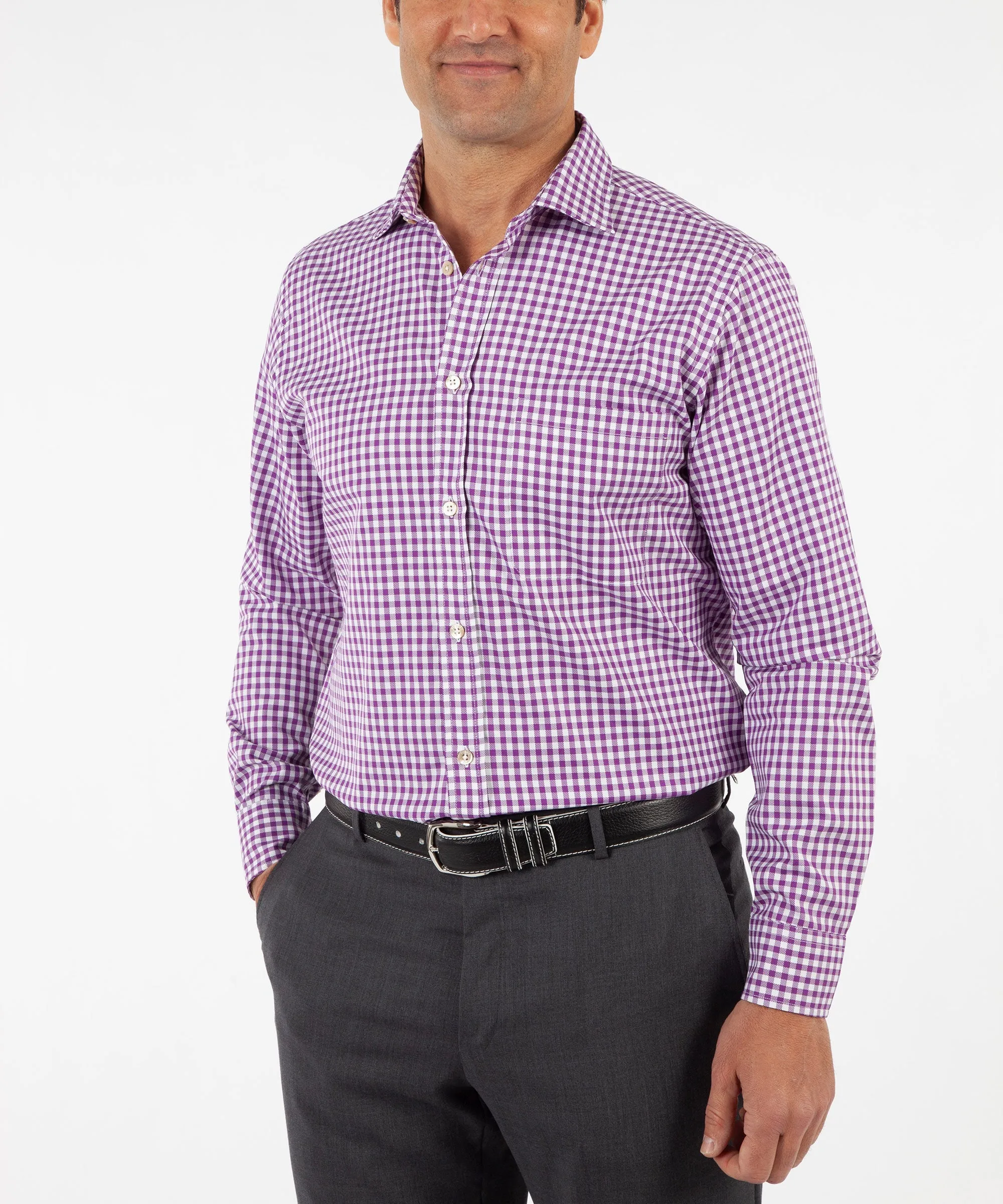 Heritage Italian-Made 100% Royal Oxford Cotton Gingham Sport Shirt