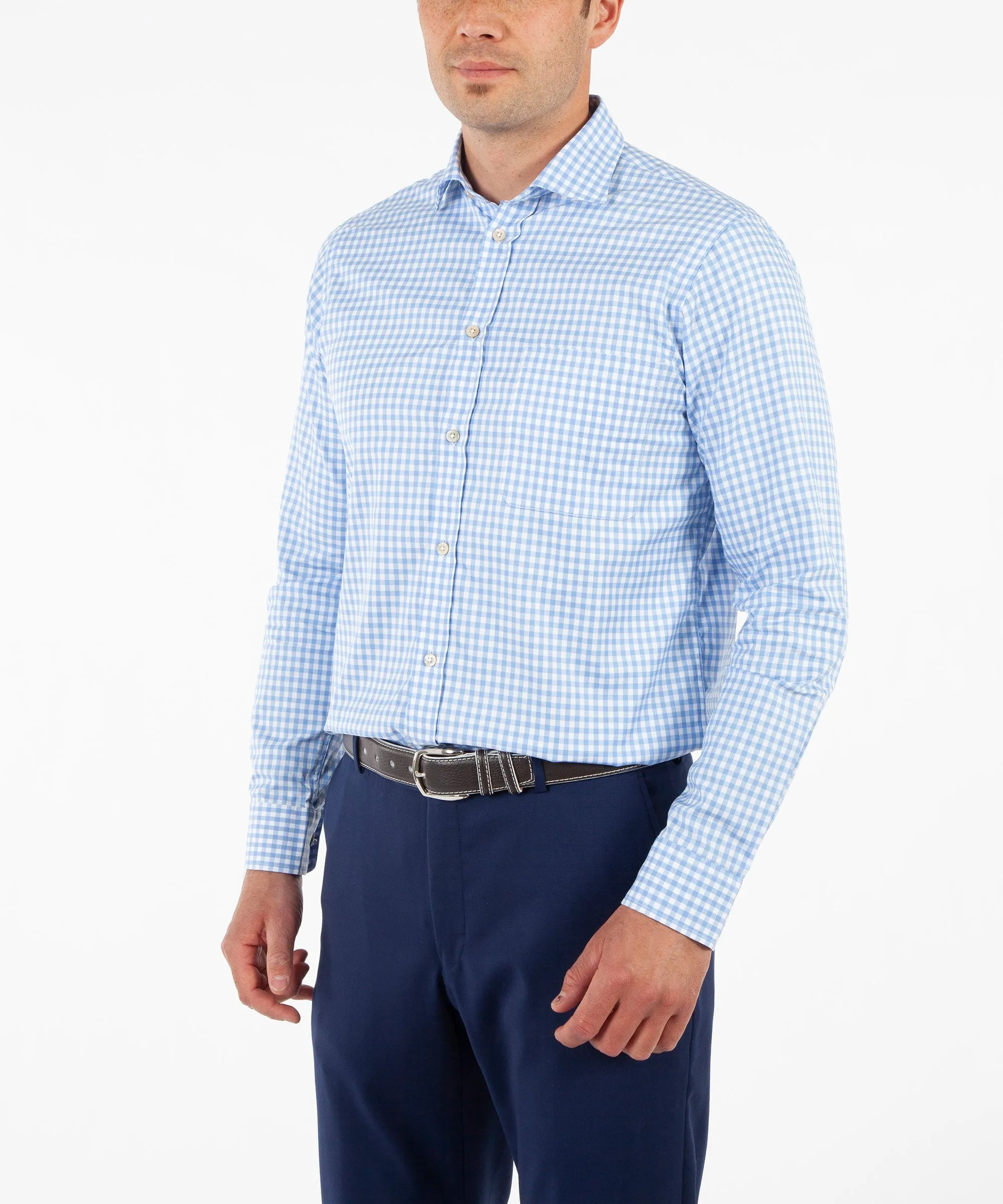 Heritage Italian-Made 100% Royal Oxford Cotton Gingham Sport Shirt