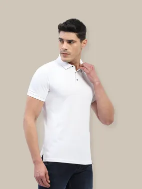 Hummel Jaye Men White B2B Poly Polo