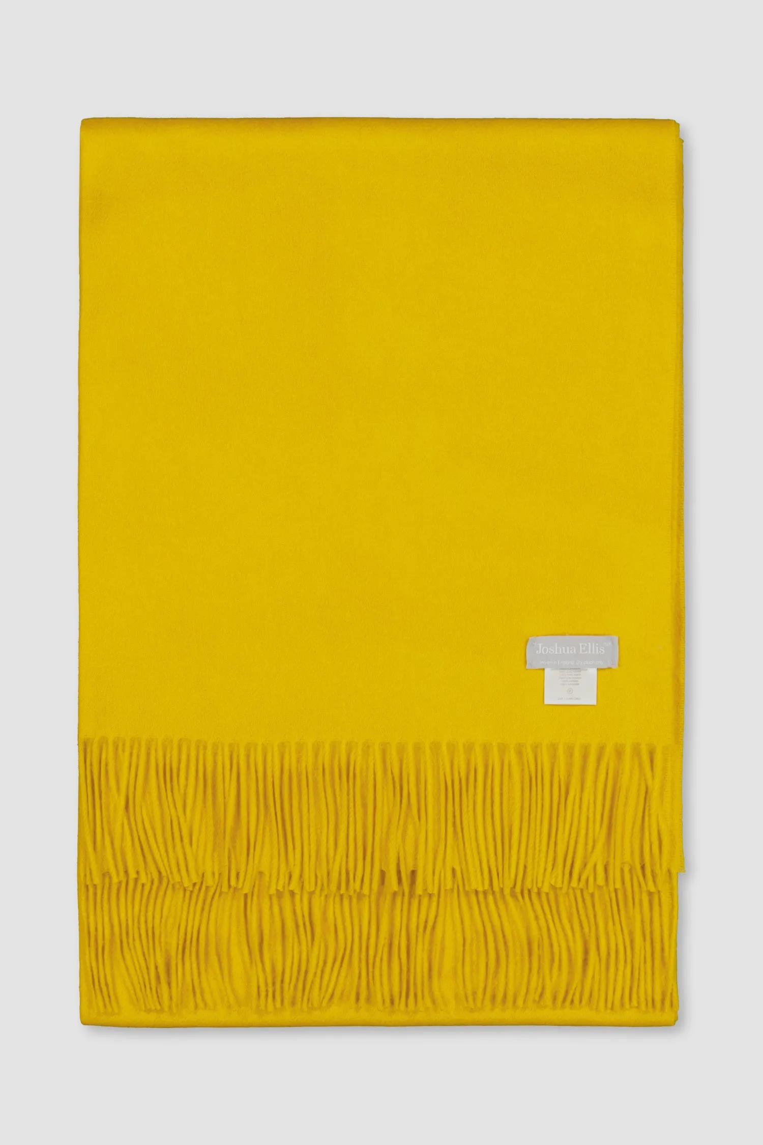 Joshua Ellis Yellow Classic Ripple Stole