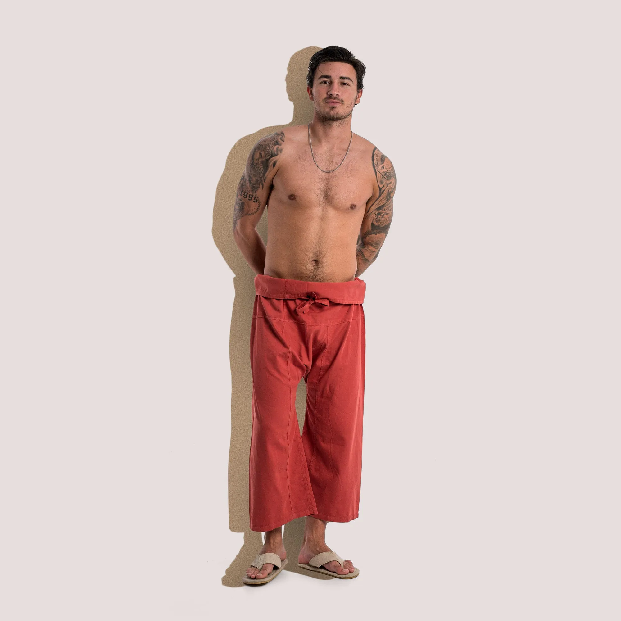 KRABI 100% Organic Cotton Thai Thalay Fisherman's Pants (Unisex) (Closeout - Final Sale)