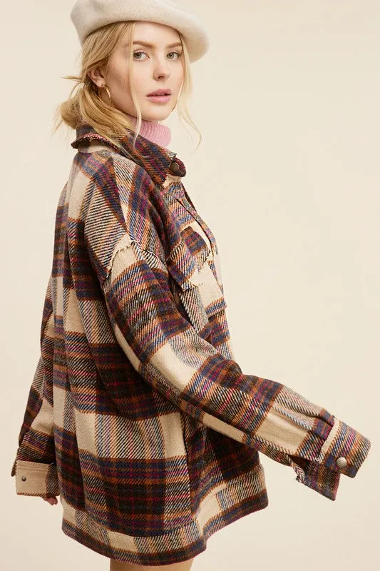 La Meil Plaid Hailee Shacket