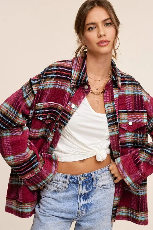 La Meil Plaid Hailee Shacket