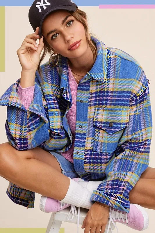 La Meil Plaid Hailee Shacket