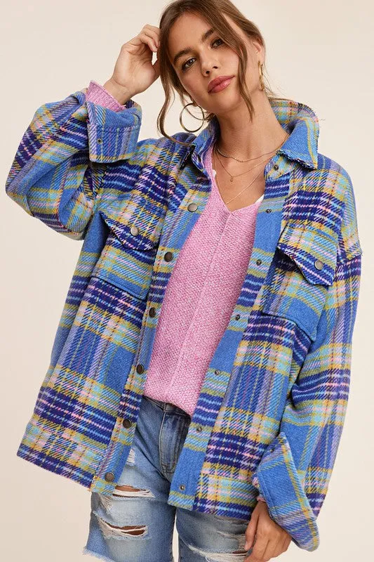 La Meil Plaid Hailee Shacket