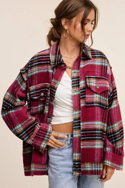 La Meil Plaid Hailee Shacket