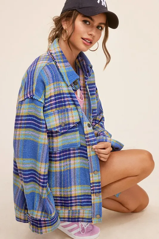 La Meil Plaid Hailee Shacket