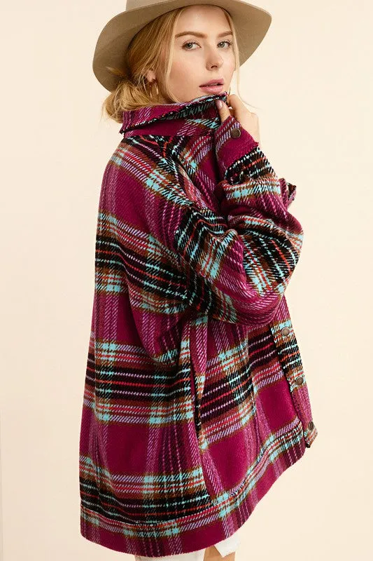 La Meil Plaid Hailee Shacket