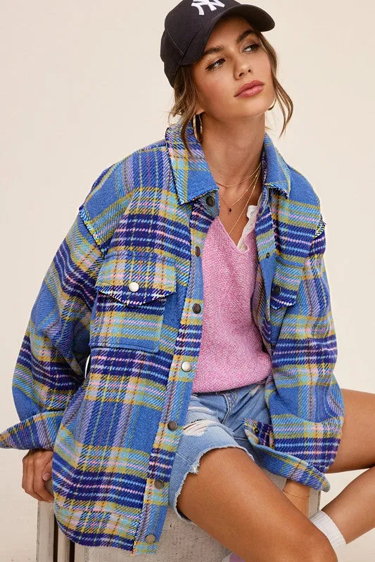 La Meil Plaid Hailee Shacket