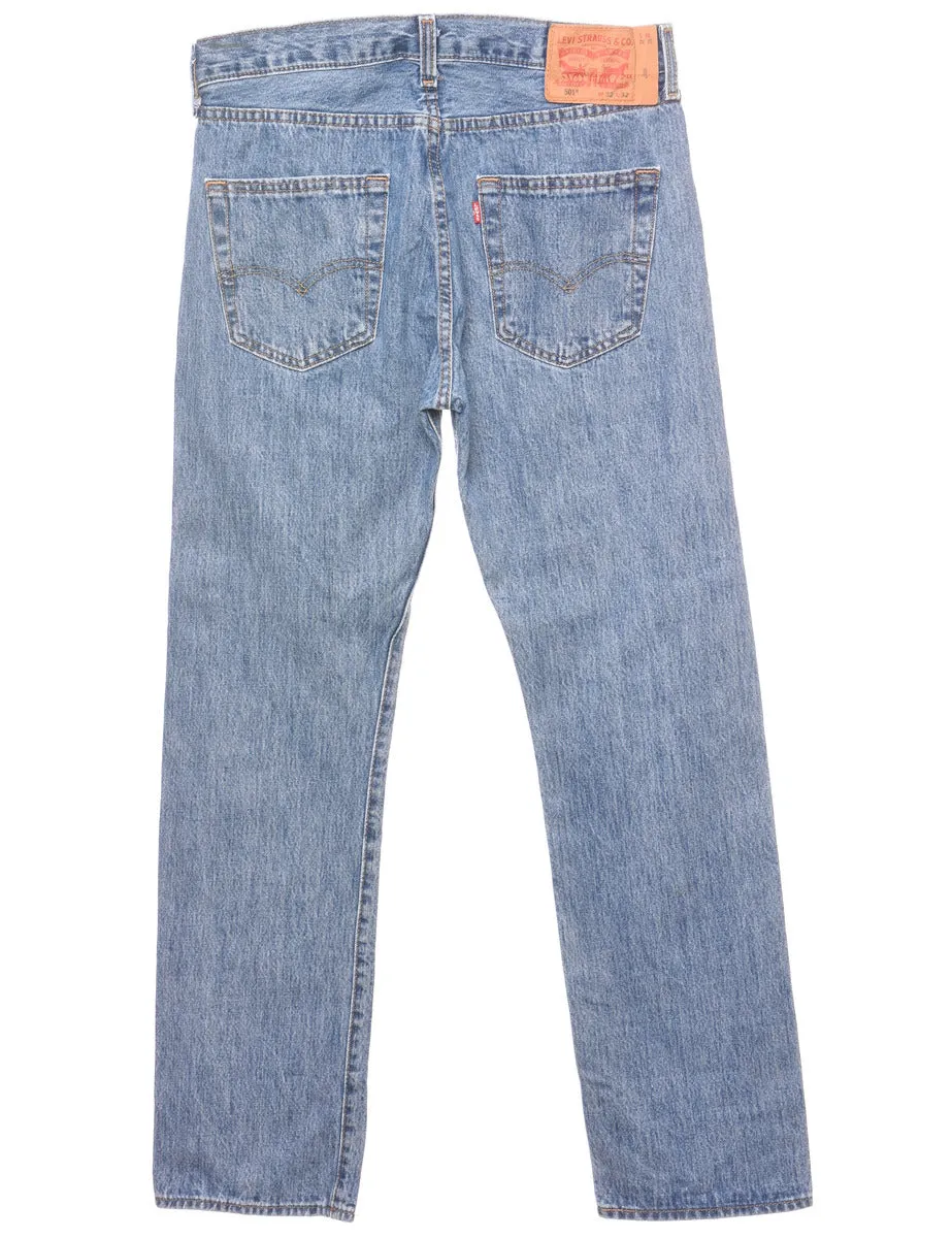 Levi's 501 Straight Fit Light Wash Jeans - W32 L32