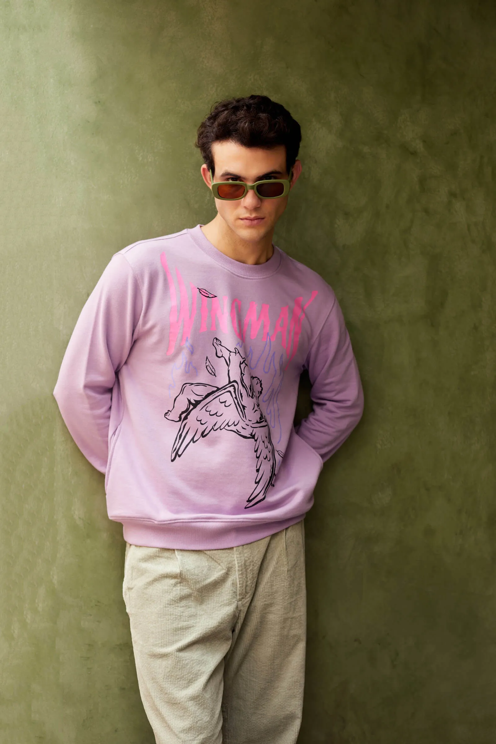 Lilac Wingman Sweatshirt