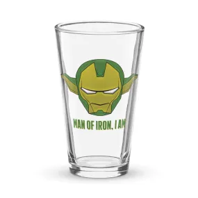 Man Of Iron, I Am Shaker pint glass