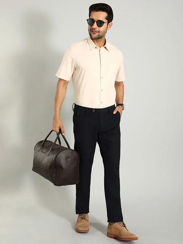 Men Brooklyn Fit Linen Blend Trouser