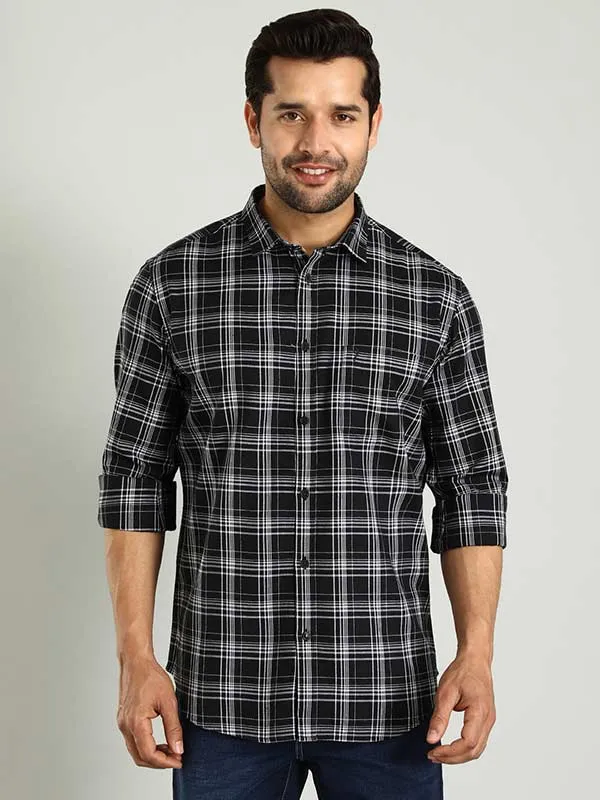 Men Checked Full Sleeve Cotton Shirt