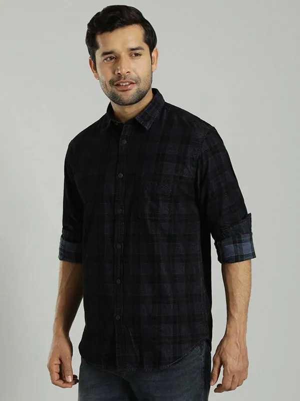 Men Checked Full Sleeve Cotton Shirt