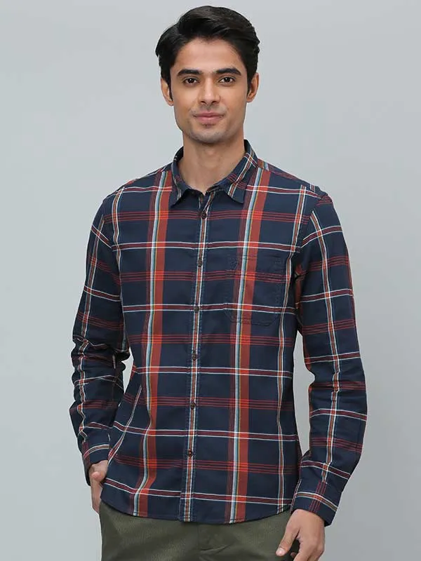 Men Checked Full Sleeve Cotton Shirt