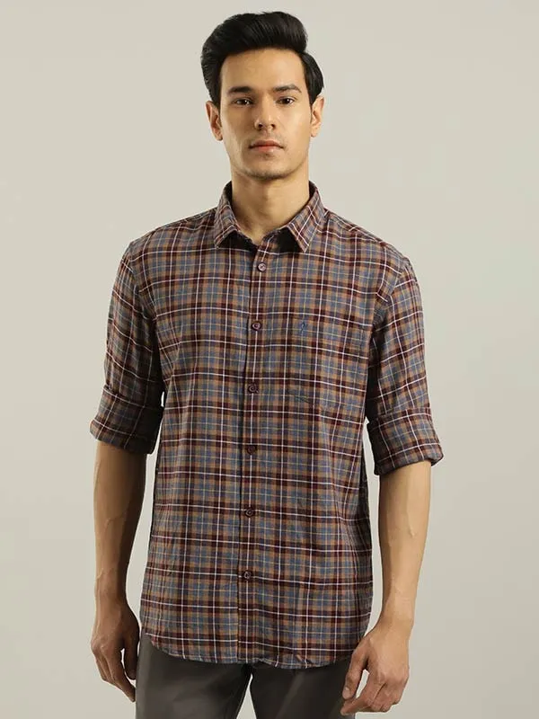 Men Checked Full Sleeve Cotton Shirt