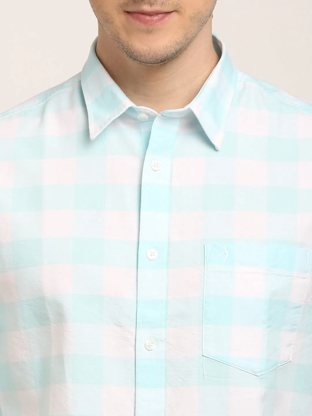 Men Checked Full Sleeve Cotton Shirt