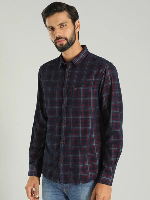 Men Checked Full Sleeve Cotton Shirt