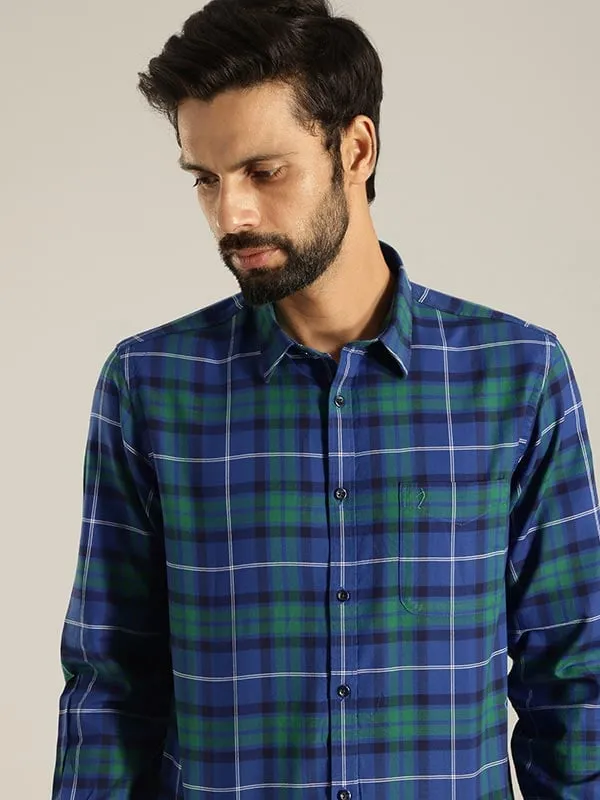 Men Checked Full Sleeve Cotton Shirt