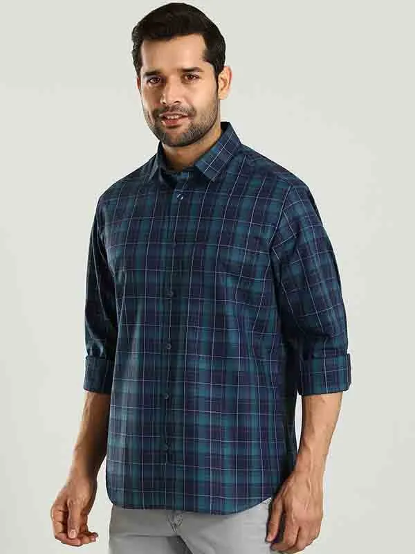 Men Checked Full Sleeve Cotton Shirt