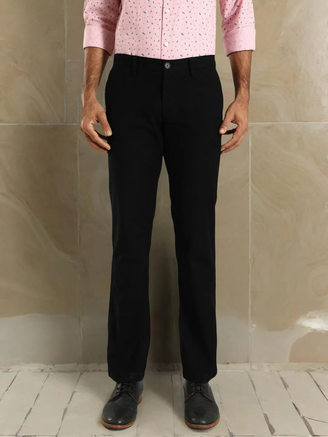 Men Kansas Fit Cotton Stretch Trouser