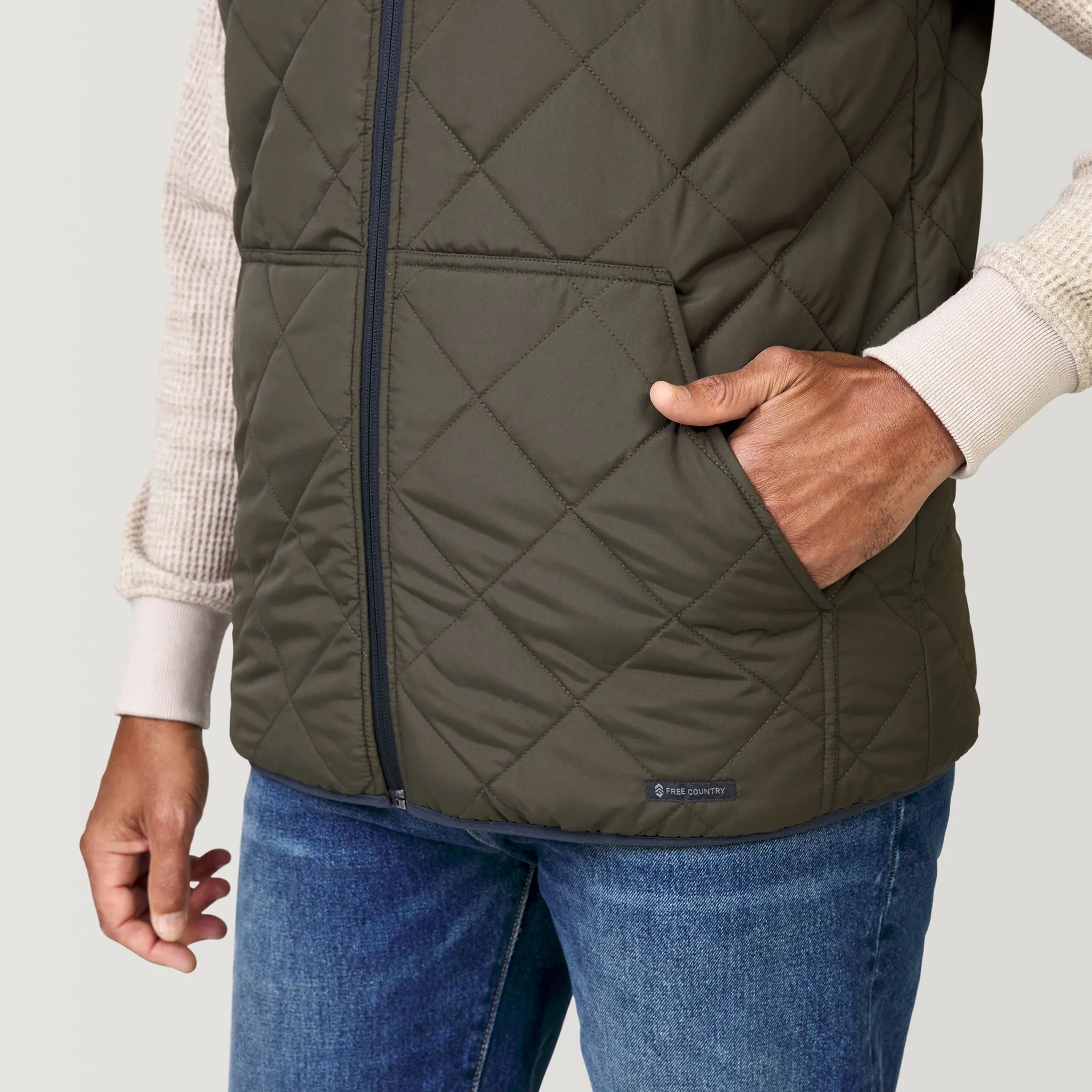 Men's Atlas Quilted Reversible Sherpa Vest