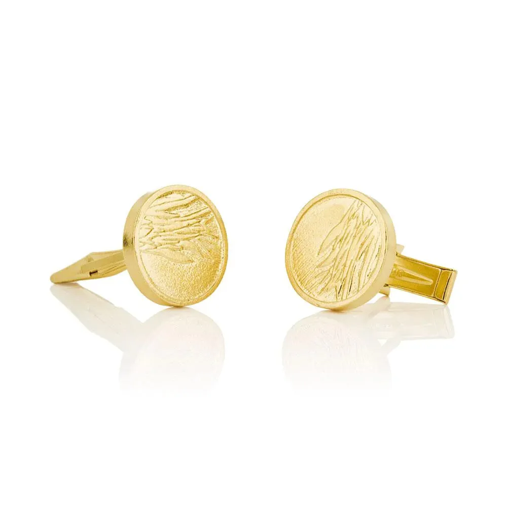 MEN'S CUFFLINKS - RAVEN golden