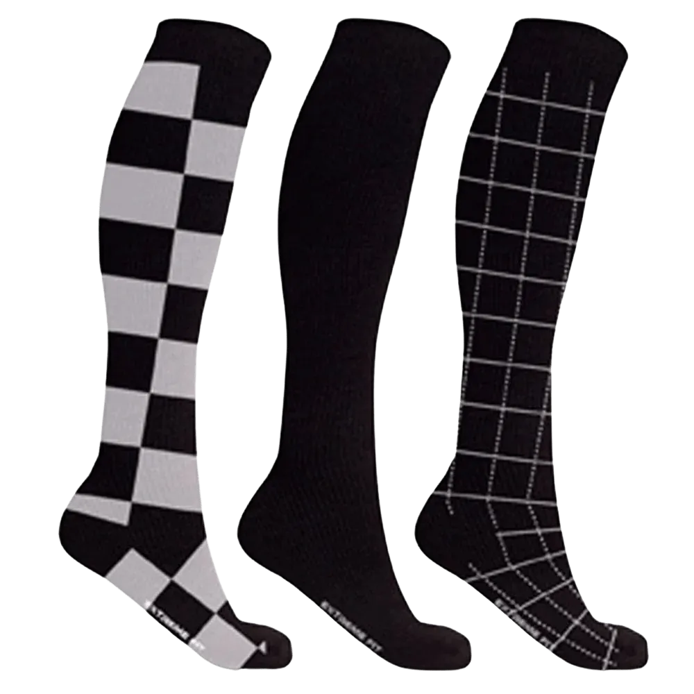 Men's Starter Compression Socks // Black (3-Pairs)