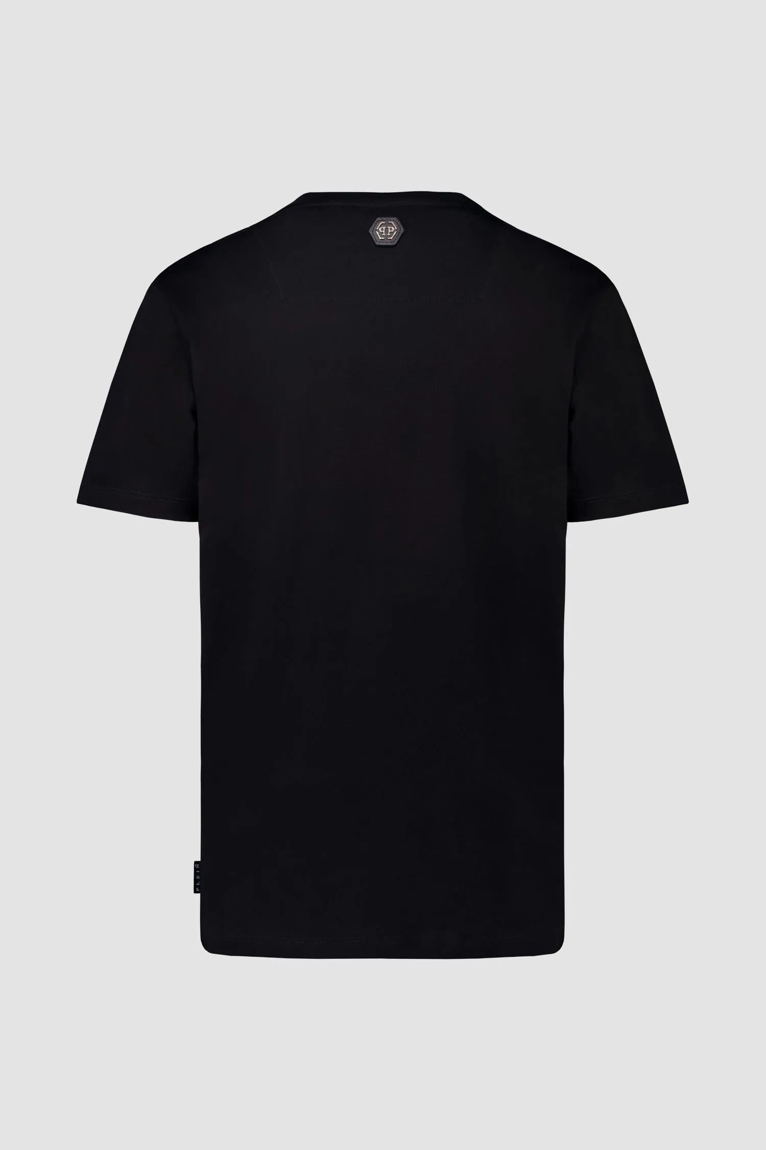 Philipp Plein Black Round Neck SS Hawaii T-Shirt