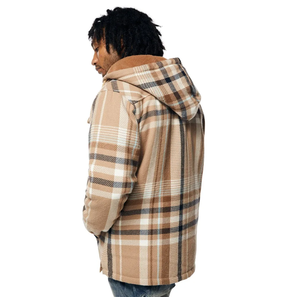 Plaid Flannel Shacket - Toffee