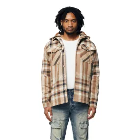 Plaid Flannel Shacket - Toffee