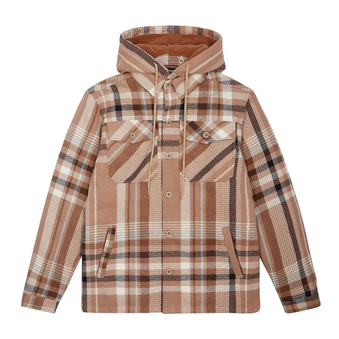 Plaid Flannel Shacket - Toffee