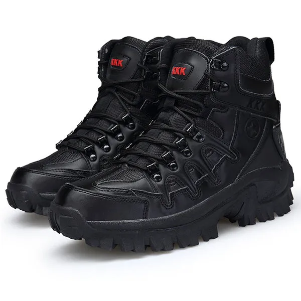 Side Zipper Design Hook&Loop High Top  Boots