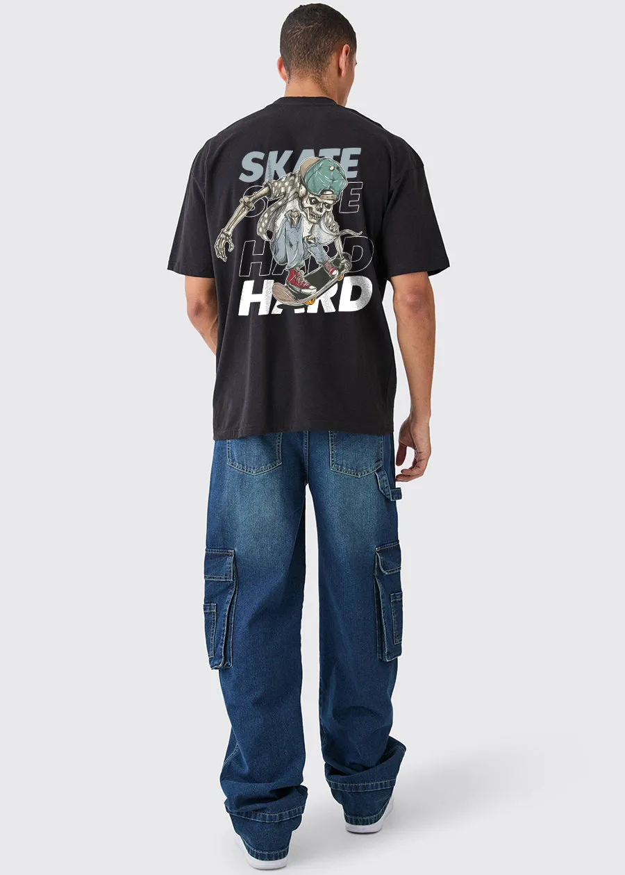 Skate Hard Men Oversized T-Shirt