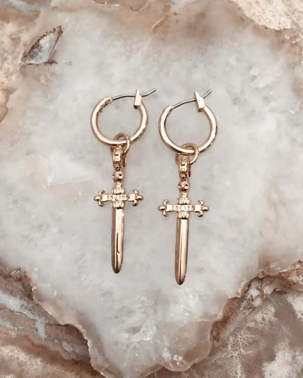 The Dagger Earrings - Gold